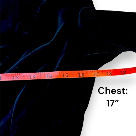 Velvet Blazer Suit‎ Jacket Mesh Trim Ruffle Two Button Front Pocket Size 2 - Picture 5 of 10